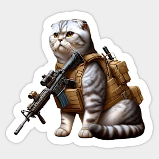 Tactical Cat Sticker